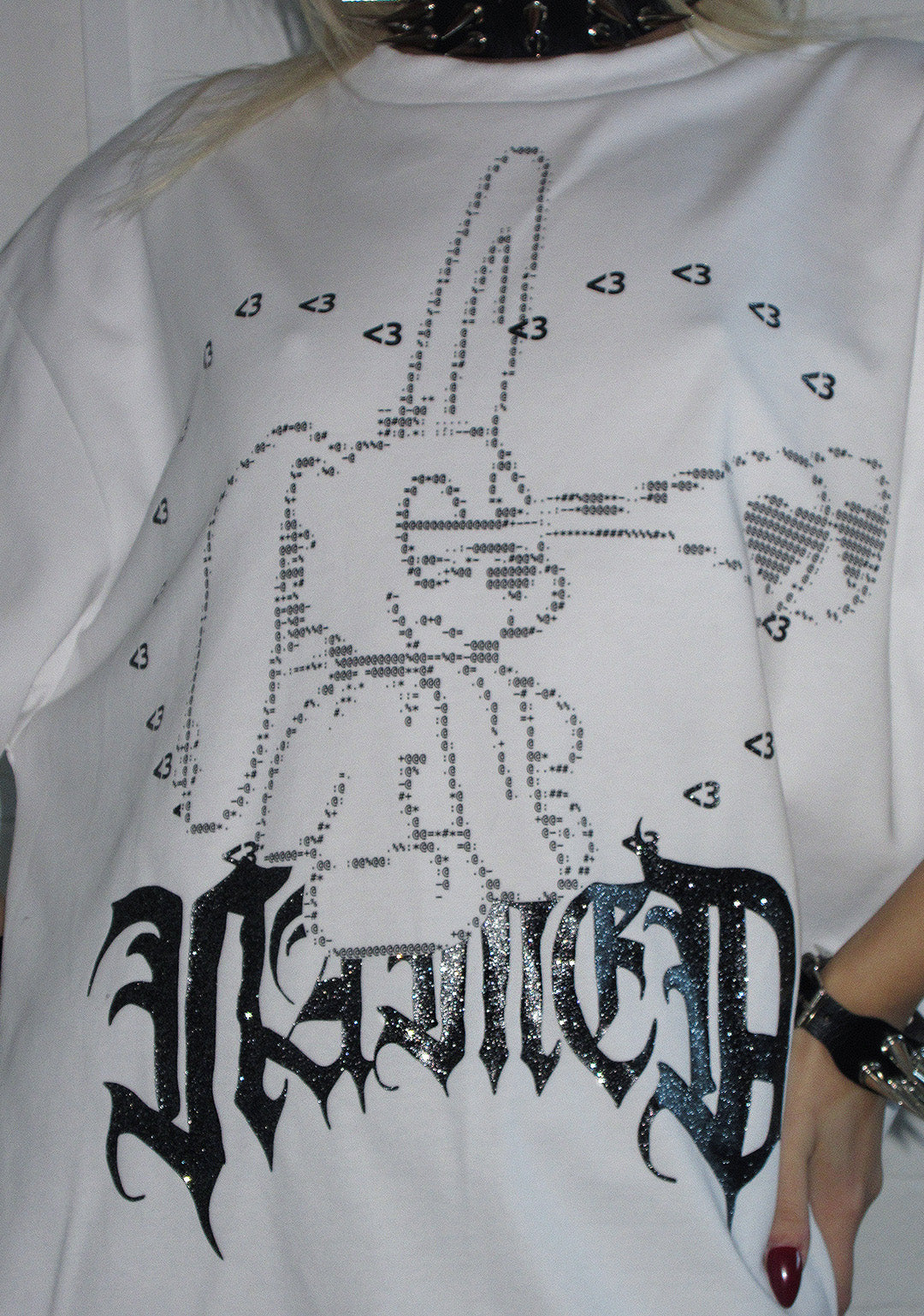 404 ERROR BUNNY OVERSIZED TEE WHITE - Image 3